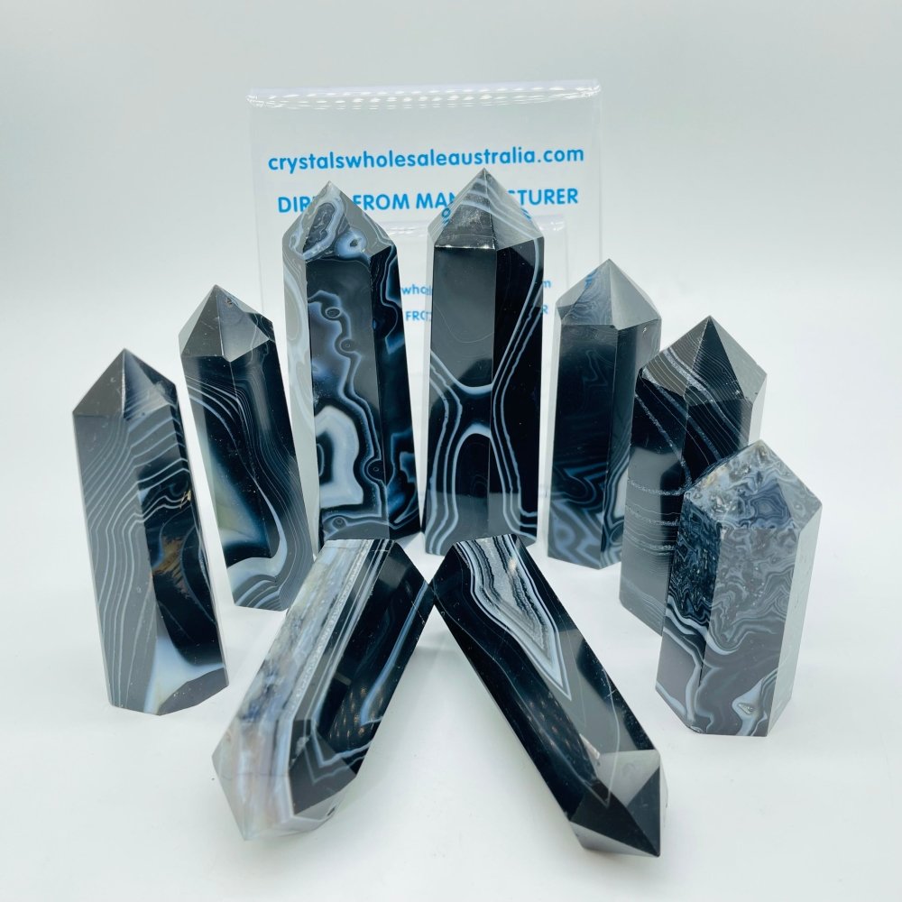 Black Agate Crystals Wholesale Australia